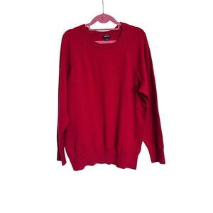 Torrid Sweater Womens Size 2 Red Crew Neck Knit Long Sleeve Pullover Casual Cozy
